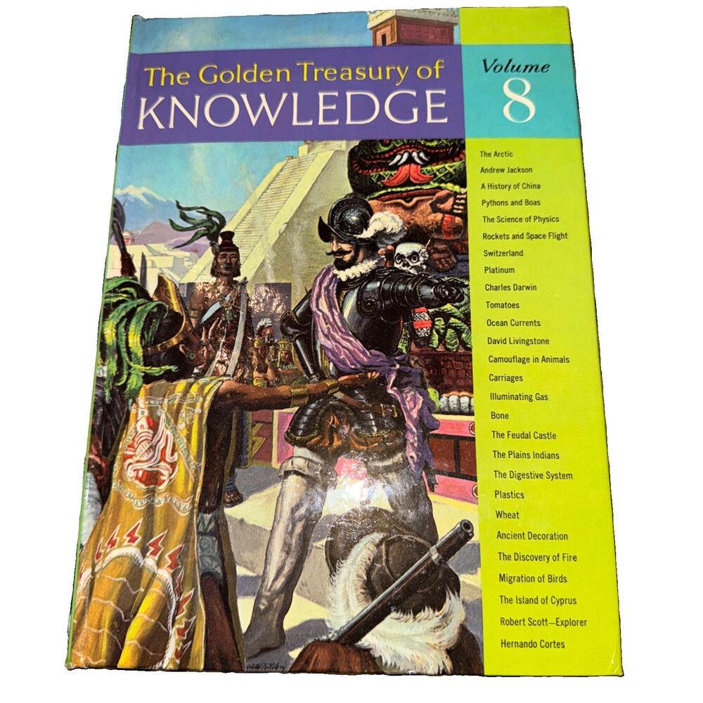 The Golden Treasury of Knowledge, Volume 8 Hardcover Golden Press 1961